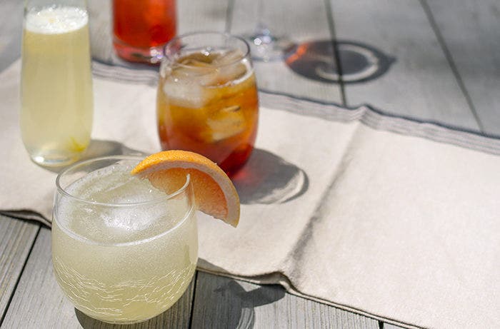 Different types of cocktails to make for a cookout.