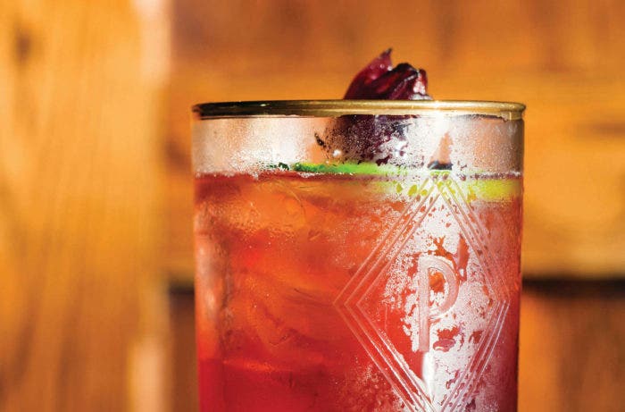 Make this hibiscus punch royale for a party.