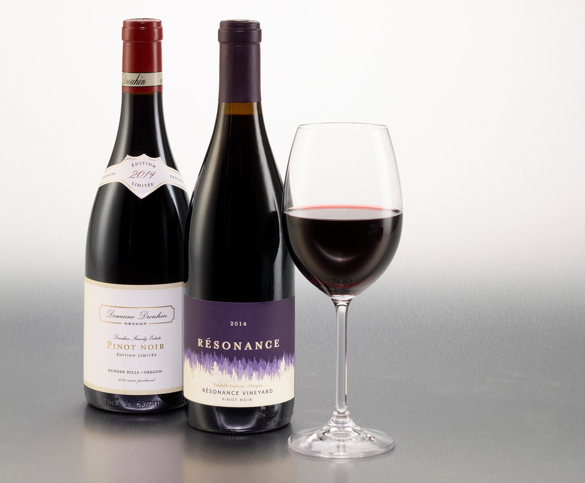 Pinot Noir from Domaine Drouhin Oregon and Résonance. 