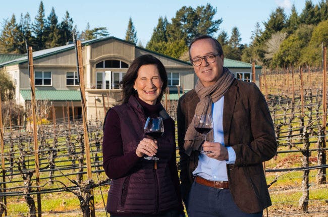 Frederic Rouzaud of Maison Louis Roederer and Merry Edwards of Merry Edwards Winery