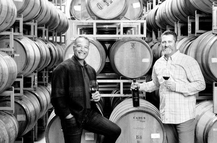 Dave Roberts (left) and Rich Aurilia (right) of Red Stitch Wines