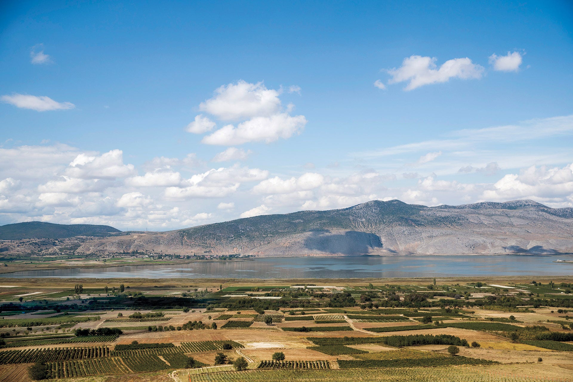 The Amyndeon landscape and Lake Vegoritida 
