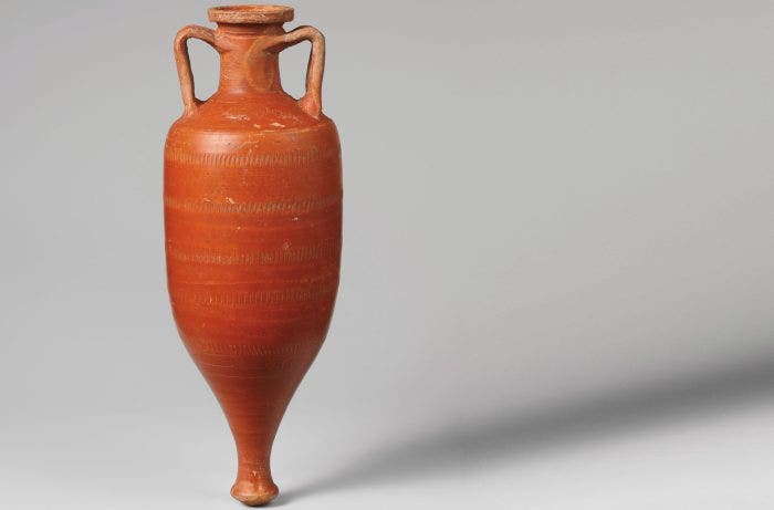 A clay amphora