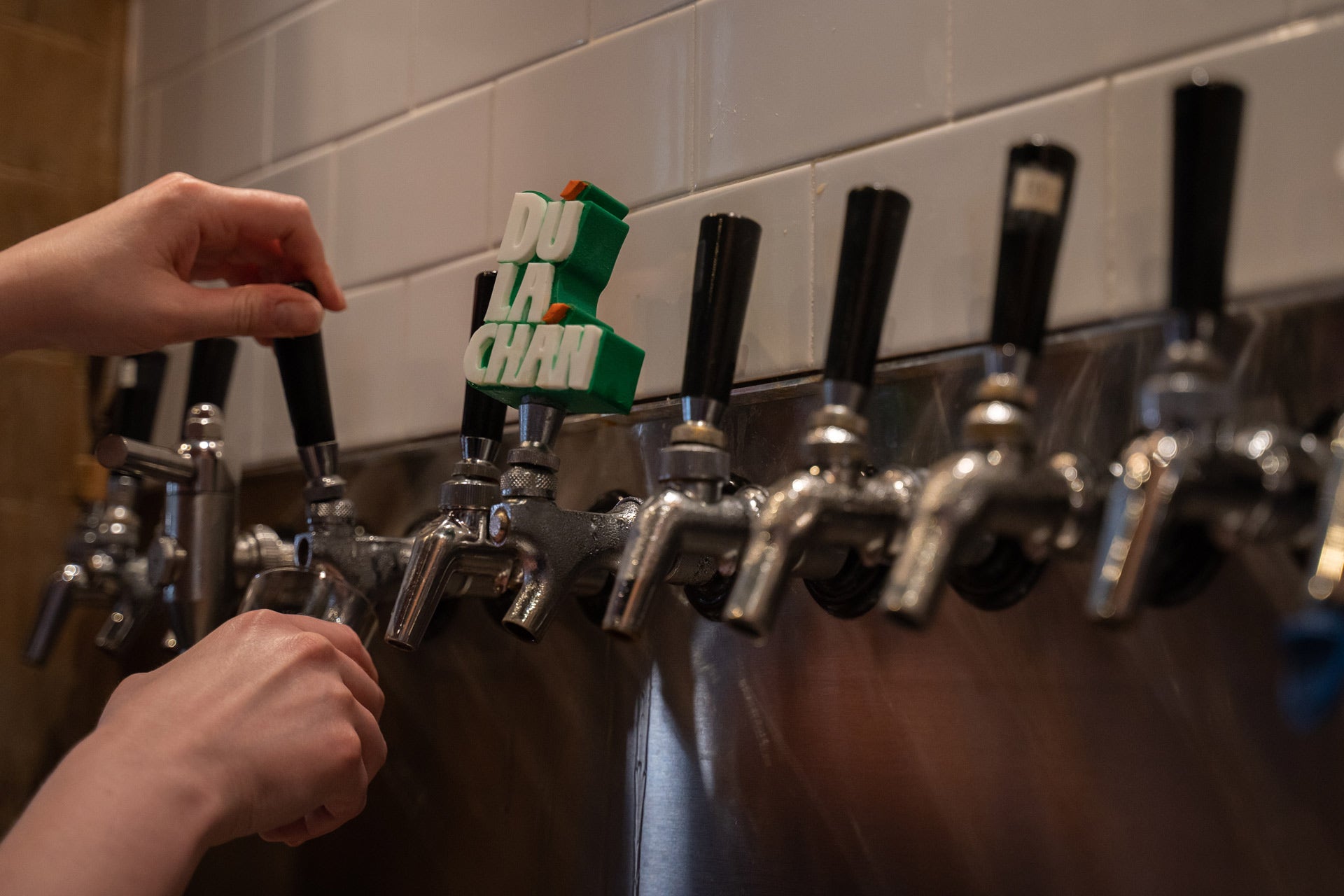 Taps at Lavery Brewing Co. in Erie, Pennsylvania