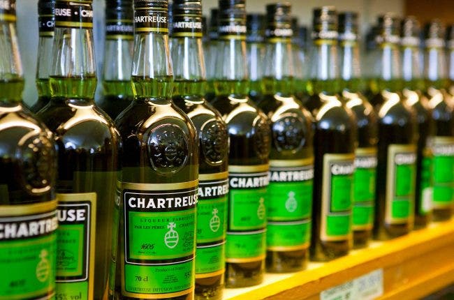 Bottles of green Chartreuse